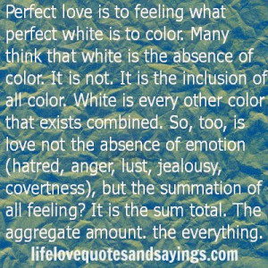 Perfect Love Is...