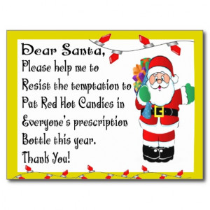 Pharmacist Funny Christmas Themed Gifts Postcard