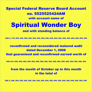 Disclosure: The White Spiritual Boy off-ledger black screen accounts ...