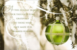 At This Holiday Season Our Thoughts Turn Gratefully To Those Who Have ...