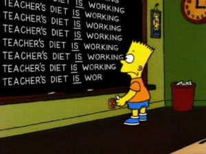 Simpsons Blackboard