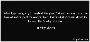 More Lesley Visser Quotes