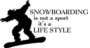Snowboarding-is-not-a-Sport-vinyl-wall-decal-quote-sticker-decor ...