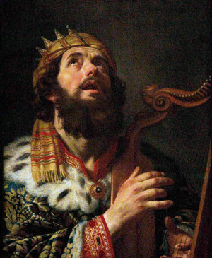 Gerrit van Honthorst (1590-1656), King David Playing the Harp (1611 ...