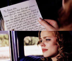 Noah's last letter to Allie]