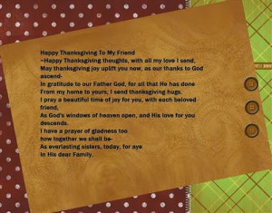 happy thanksgiving to my friend happy thanksgiving thoughts with all