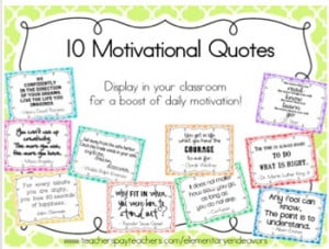 Motivational Quotes for Classroom Decor