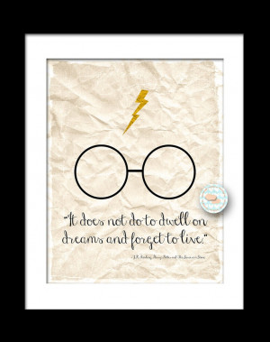 Harry Potter Quote Inspired Art Print 8x10 (135AOWD) The Sorcerers ...