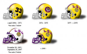 LSU Football Helmet Picture