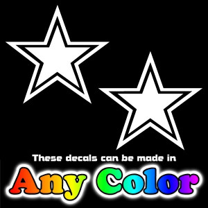Black amp White Dallas Cowboys Star Logo