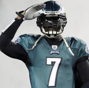 Philadelphia Eagles quarterback Michael Vick started and finished only ...