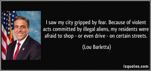 saw my city gripped by fear. Because of violent acts committed by ...
