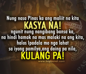 Tagalog OFW Quotes and Sayings