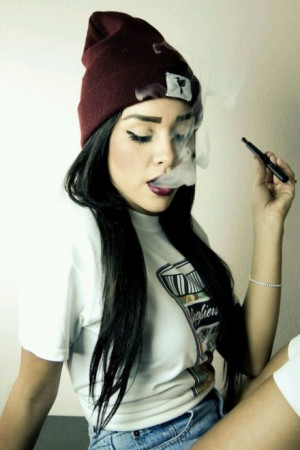 Girl with a Vape.