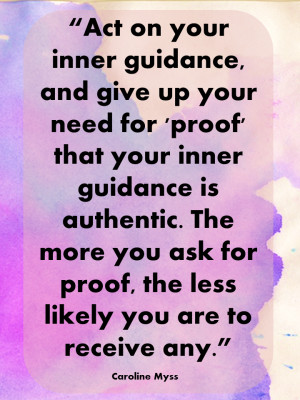 Act on your inner guidance