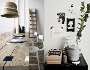 object placement and wall quotes.