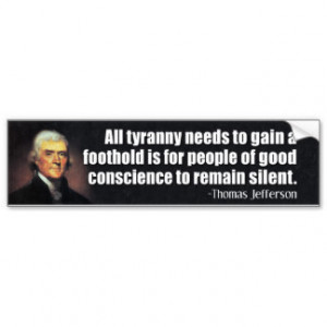 Thomas Jefferson Quotes Bumper Stickers