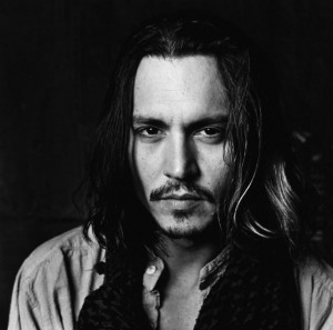 Johnny Depp Black and white