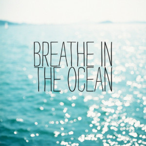 Breathe In The Ocean ” ~ Summer Quote