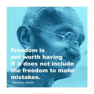 Gandhi - Freedom Quote