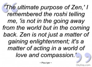 the ultimate purpose of zen