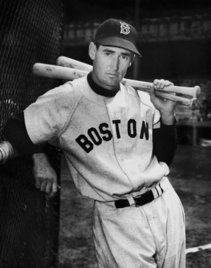 Ted Williams: American baseball player Ted Williams of the Boston Red ...