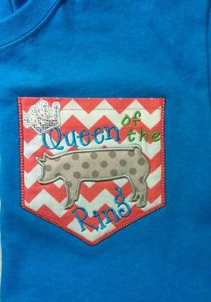 Pocket tee Theme Custom shirt in 17 colors Show Pig Hog show diva FFA ...