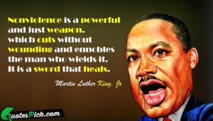 Nonviolence Is A Powerful Quote by Martin Luther King @ Quotespick.com