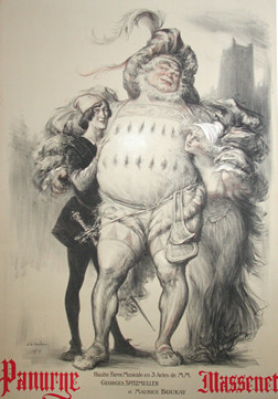 Leander, Charles-Lucien poster: Panurge - Jules Massenet