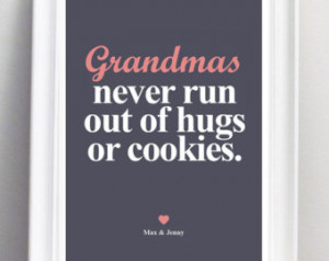 Grandparents Personalized Quotes Na me Print. Large size A2. ...