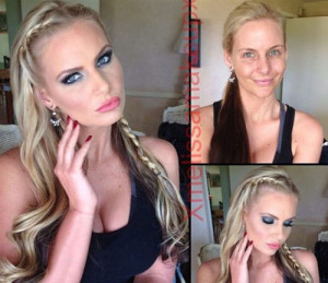 25 Adult Entertainment Stars Before/After Their Makeup