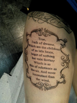 ... And Juliet Tattoo, Shakespeare Quotes Tattoo, Juliet Quotes, A Quotes