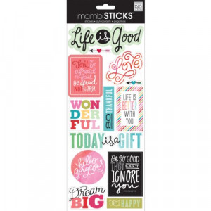 Me & My Big Ideas Sayings Stickers, Life is Good (B00IXWLL8C) | Amazon ...