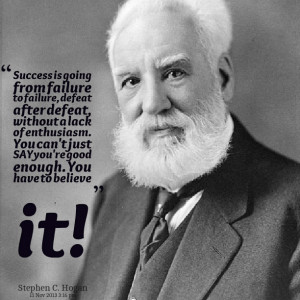 Quotes Picture: success is going from failure to failure, defeat after ...