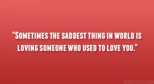 Saddest Thing