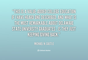 The Value of a College Education Quotes