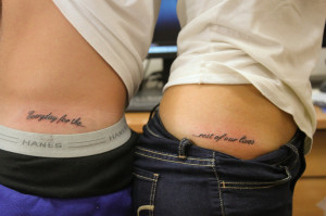 You always wanted to get matching tattoos with your boyfriend Niall ...