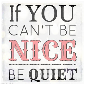 Just Be Nice,