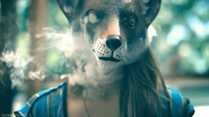 ... Hallucinating fox mask hallucinate gif fox head trippy drug gif