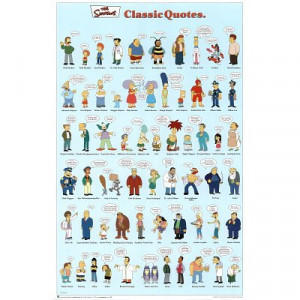 The Simpsons (Classic Quotes) TV Poster Print - 24x36