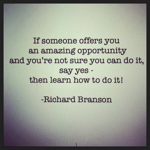 think this quote by Richard Branson is great, but it could also have ...