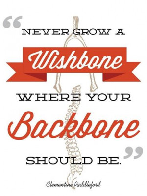 Backbones OVER Wishbones