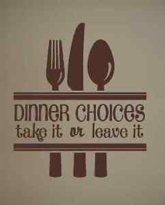 Details about Kitchen Silverware Home Decor Funny Wall Quote Decal