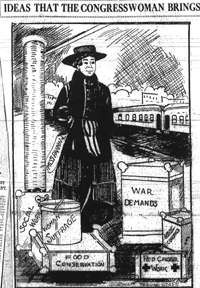 This 1917 political cartoon shows the 