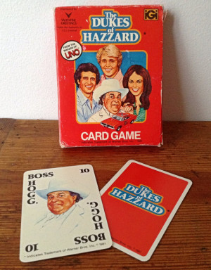 Boss Hogg Individual Playing Card / Dukes of Hazzard / 1981