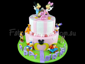 Mickey Mouse Happy Birthday Cake