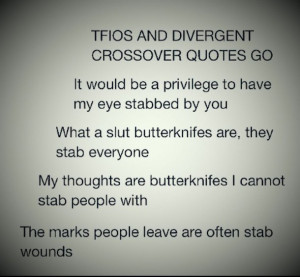 crossover, divergent, tfios, the fault in our stars, crossover quotes