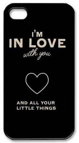 Custom One Direction Quotes I am in Love with You Skin Design Plastic ...