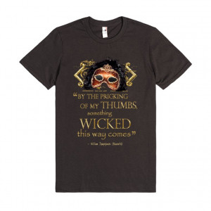 Shakespeare's Macbeth Wicked Quote (Gold Version)