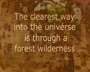 Muir Quote Nature Art Photograph
